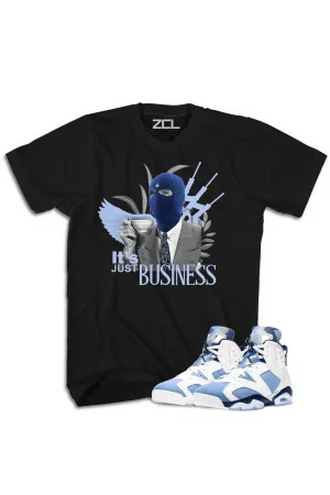 Air Jordan 6 "It's Just Business" Tee UNC White