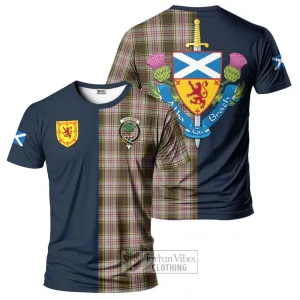 Anderson Dress Tartan T-Shirt Alba with Scottish Lion Royal Arm Half Style