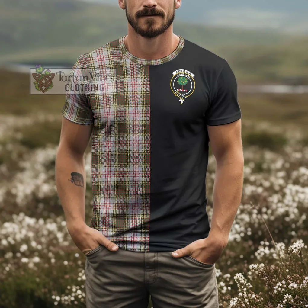 Anderson Dress Tartan T-Shirt with Family Crest and Half Of Me Style