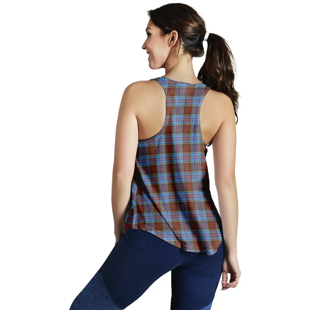 Anderson Modern Tartan Women Racerback Tanks