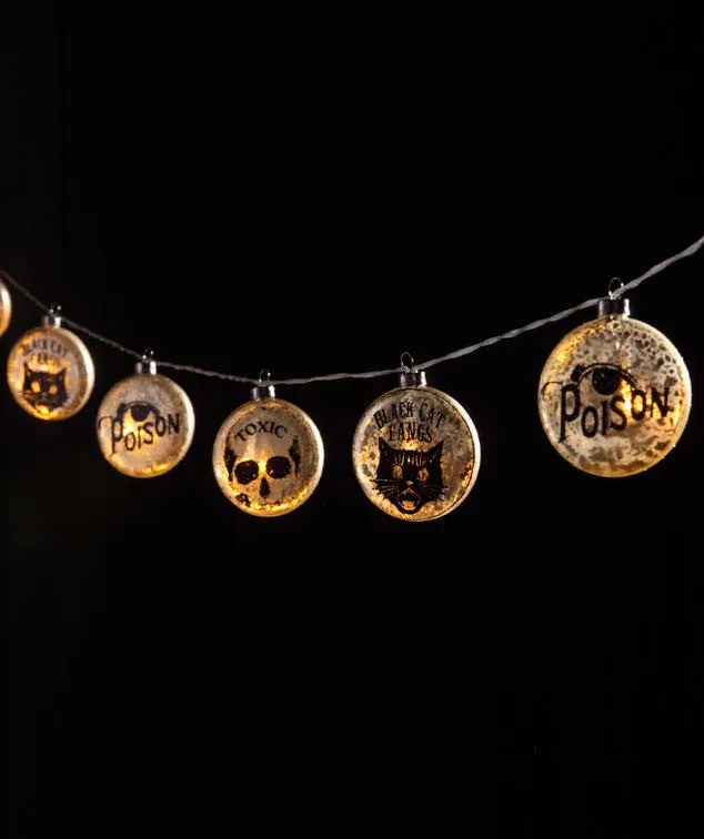 Apothecary Glass Light Up Garland