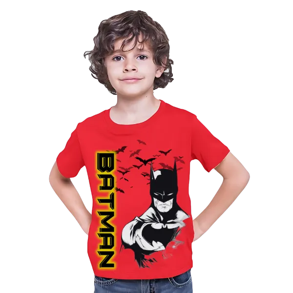 BAT MAN Printed T Shirt for Kids