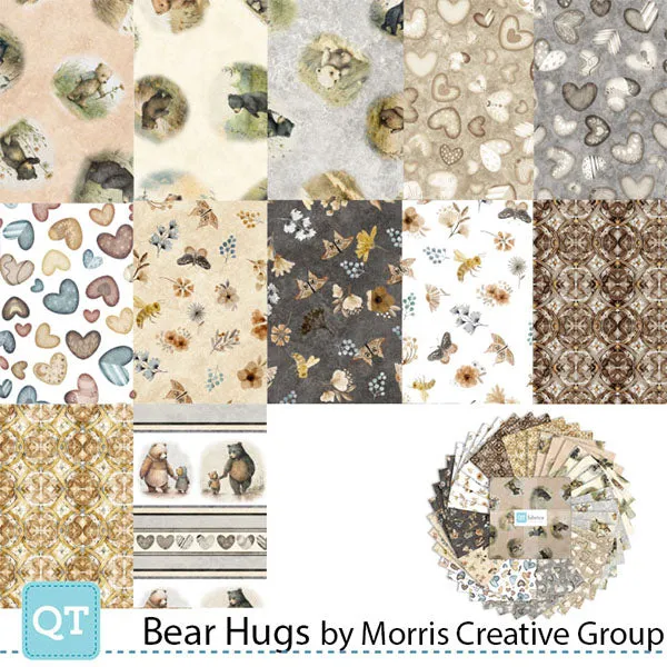 BEAR HUGS 10" Squares