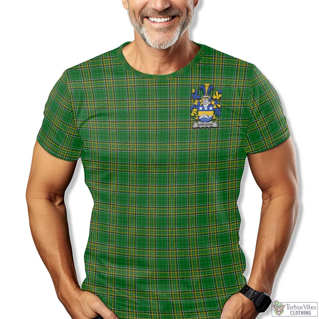 Borough Irish Clan Tartan T-Shirt with Family Seal