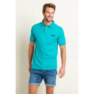 Brakeburn L Turquoise Heritage Polo Shirt