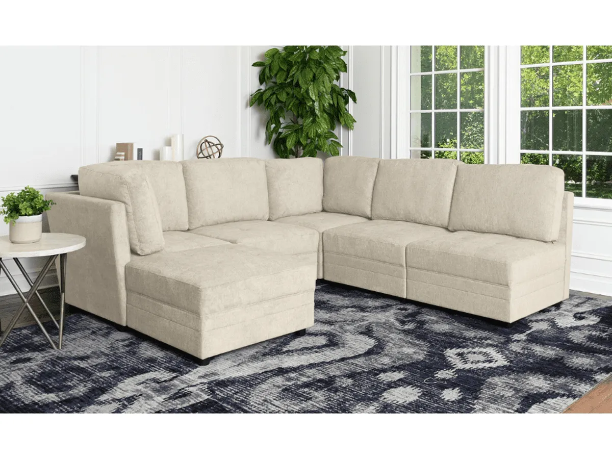 Brentwood 6-pc Fabric Modular Sectional