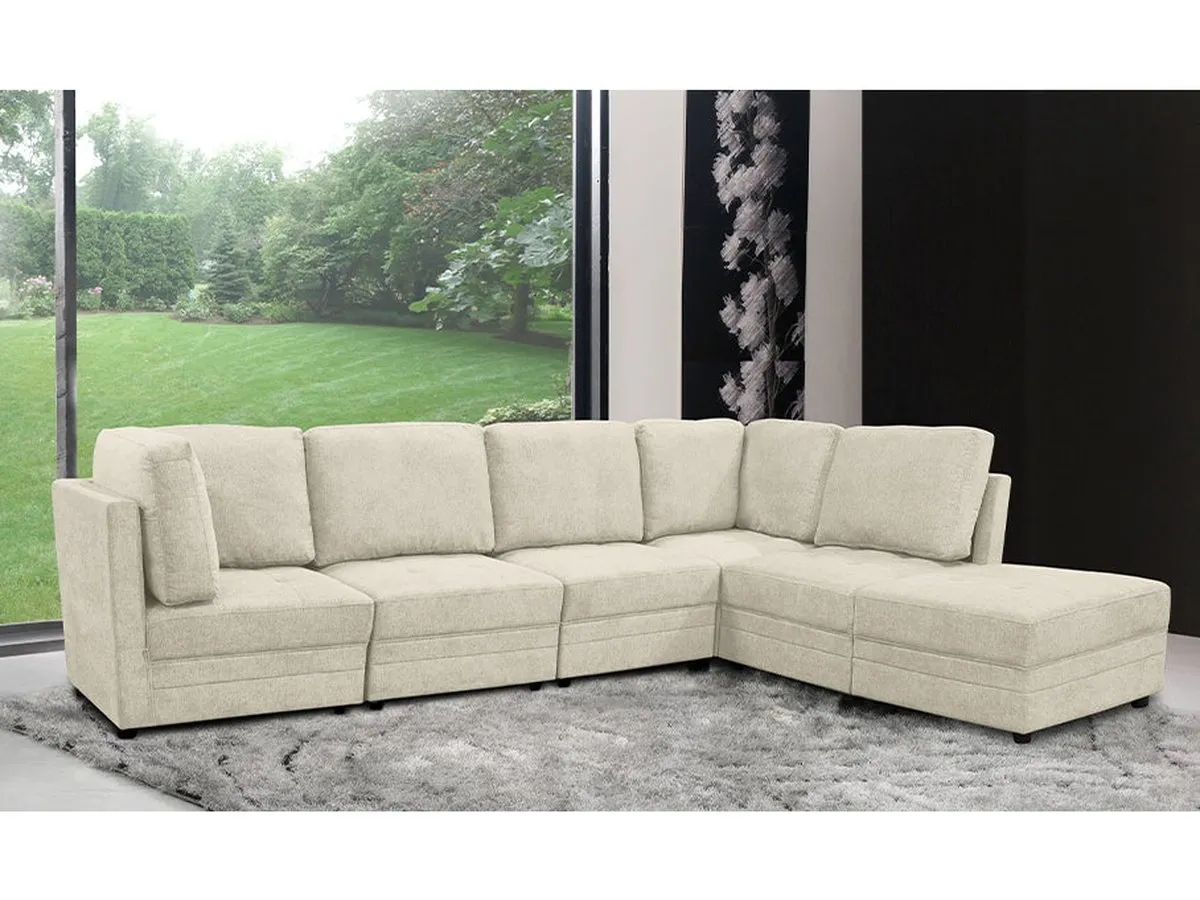 Brentwood 6-pc Fabric Modular Sectional