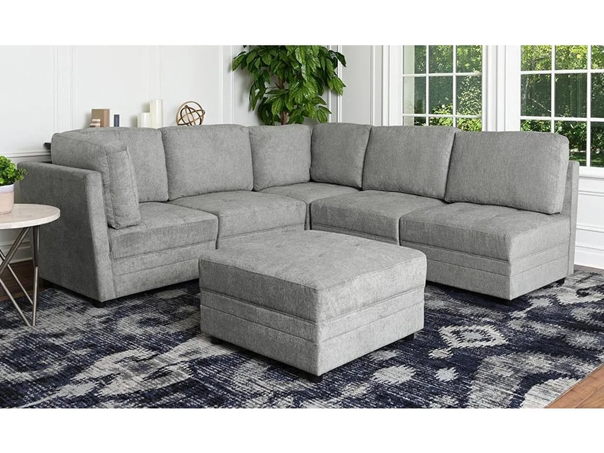 Brentwood 6-pc Fabric Modular Sectional