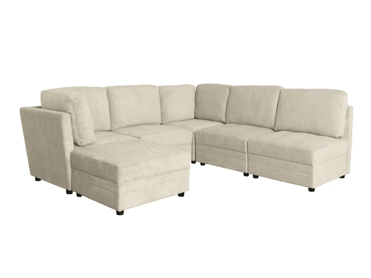 Brentwood 6-pc Fabric Modular Sectional