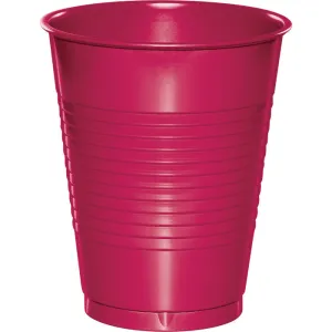 Bulk Hot Magenta 16 oz Plastic Cups (240 per Case)