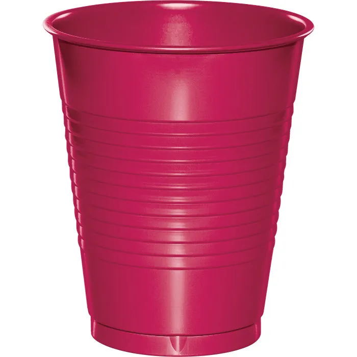 Bulk Hot Magenta 16 oz Plastic Cups (240 per Case)