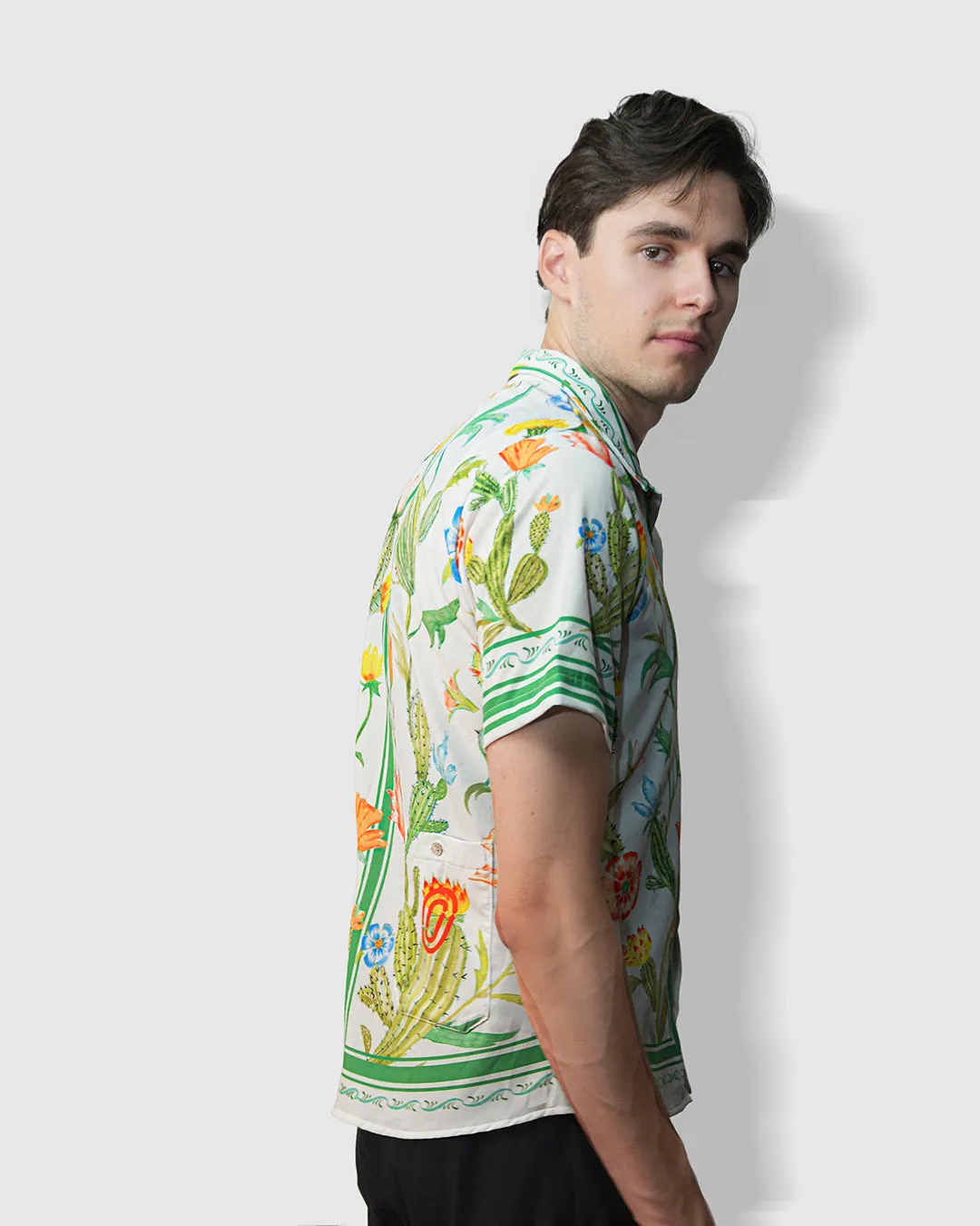 Cactus Flower Resort Shirt