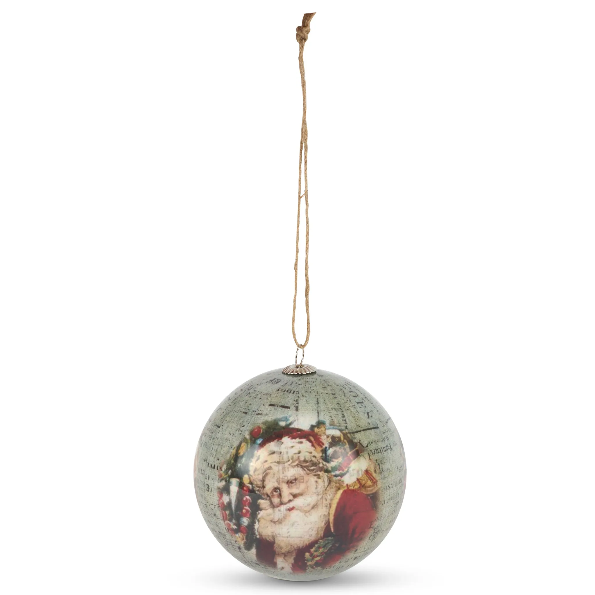 Christmas Baubles Antique Santa Set of 6