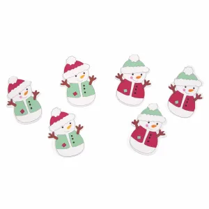 Christmas Craft Embellishments - Stick On Motifs SNOWMAN