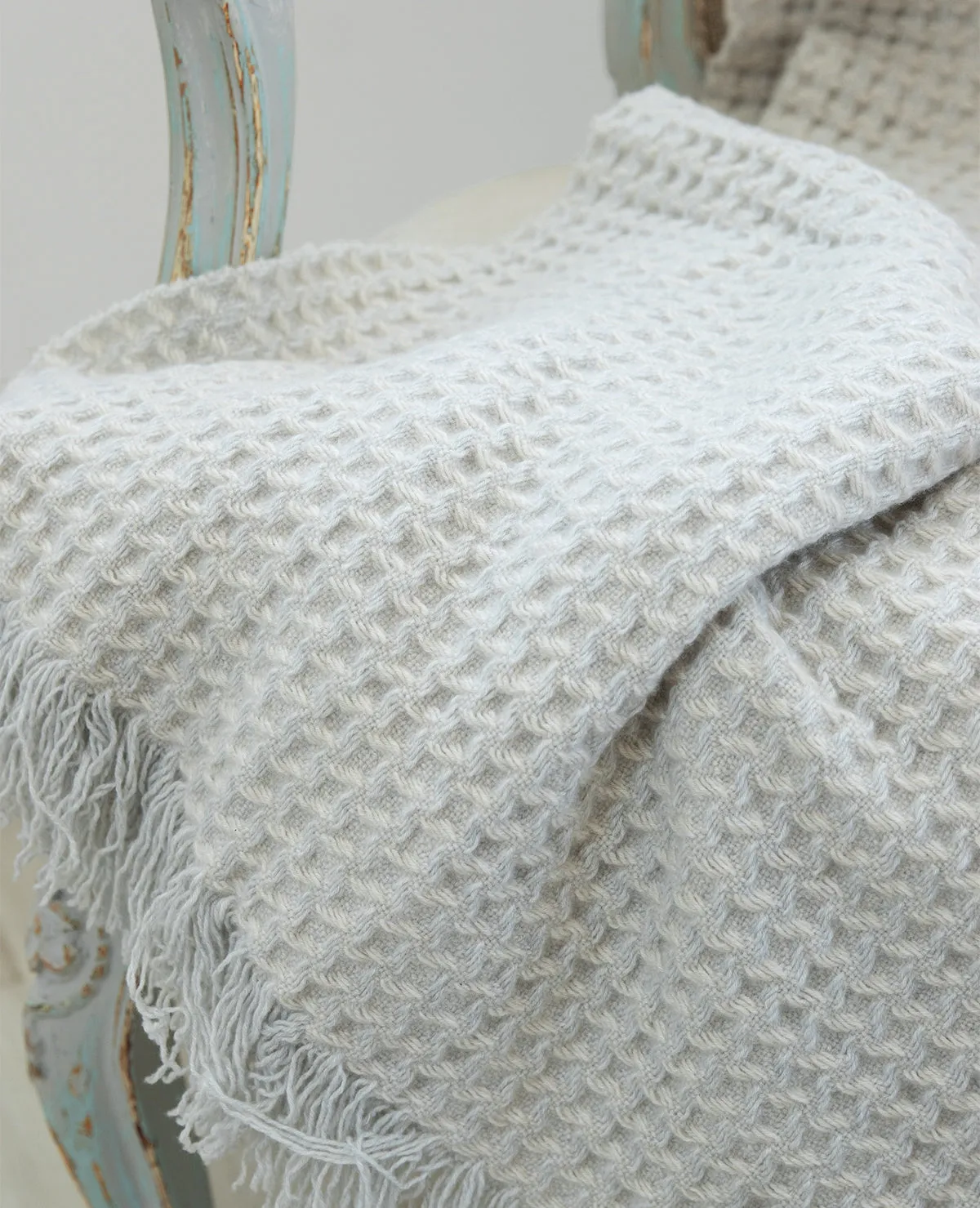 Cleo 100% Cashmere Throw Pearl