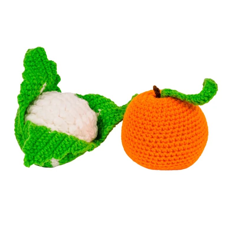 Crochet Fruits & Vegetable Toys | Play Food for Kids (10 Pcs)