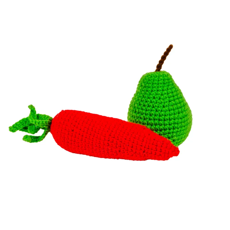 Crochet Fruits & Vegetable Toys | Play Food for Kids (10 Pcs)