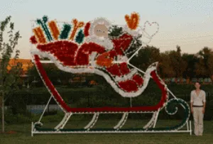 Custom Commercial Animated Sleigh Motif   (1223-N)