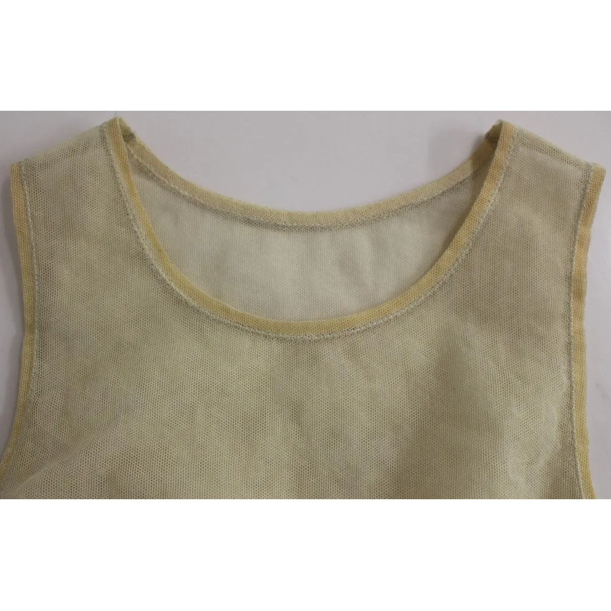 Dolce & Gabbana Elegant Beige Tank Top Blouse