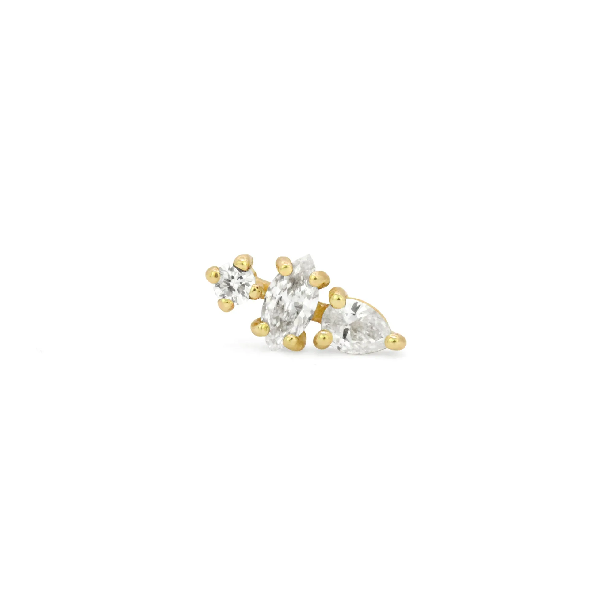 Due North 18K Diamond Stud