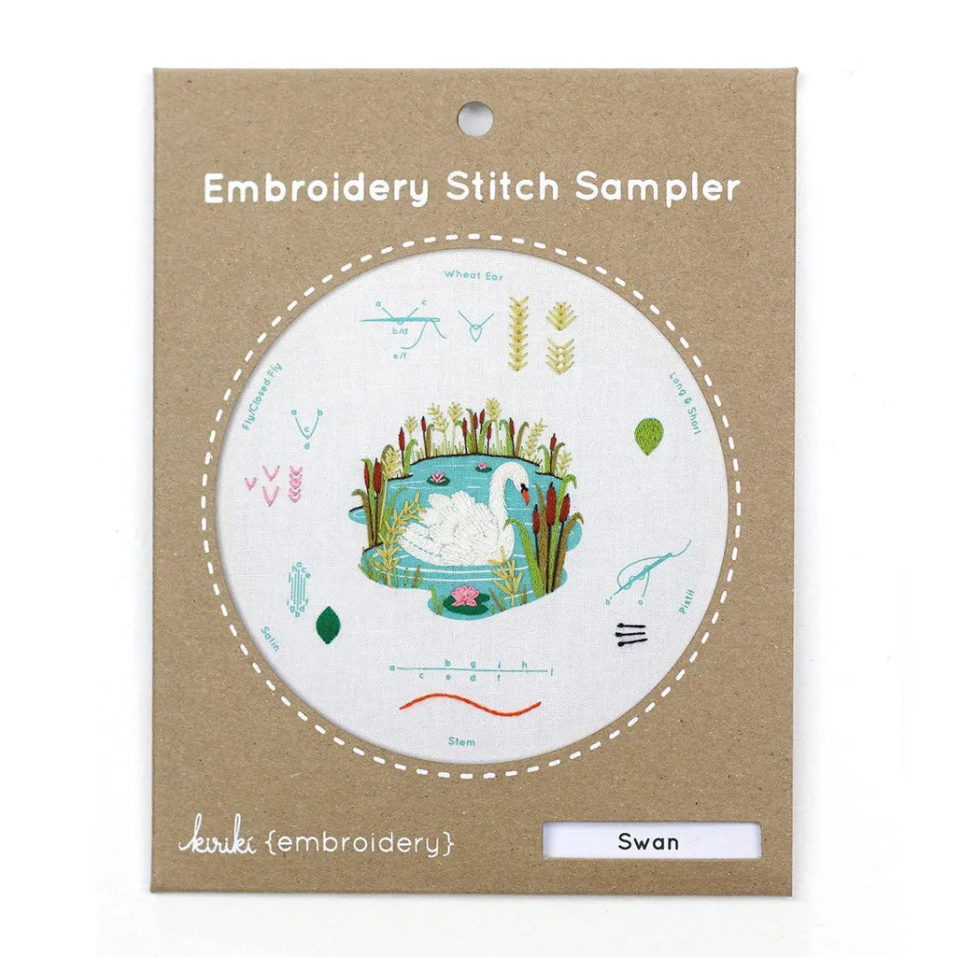 Embroidery Sampler Kit: Swan | Beginner