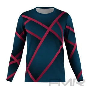 FMR Men's Lines Technical Long Sleeve Running T-Shirt