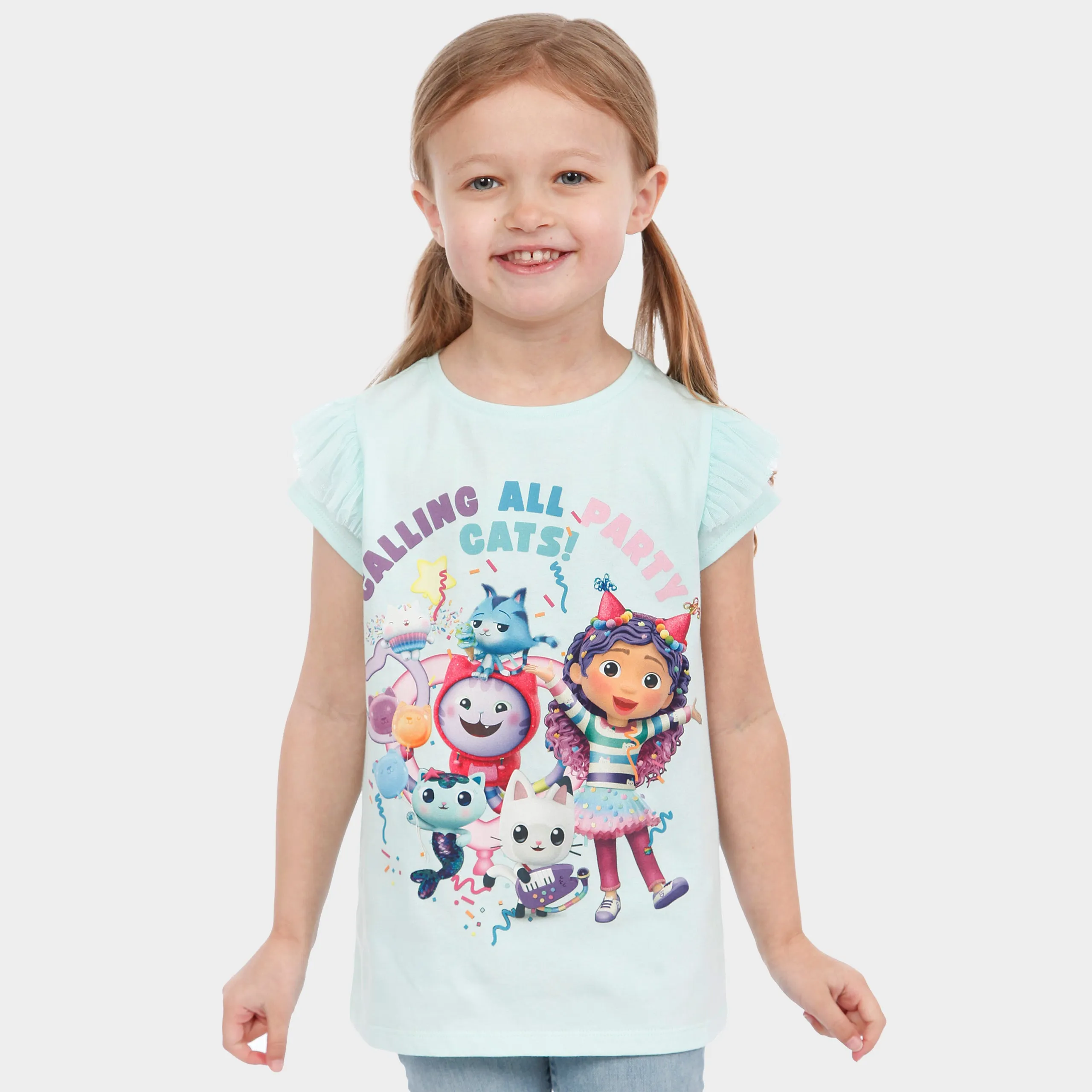 Gabbys Dollhouse T-Shirt - Frill Sleeves