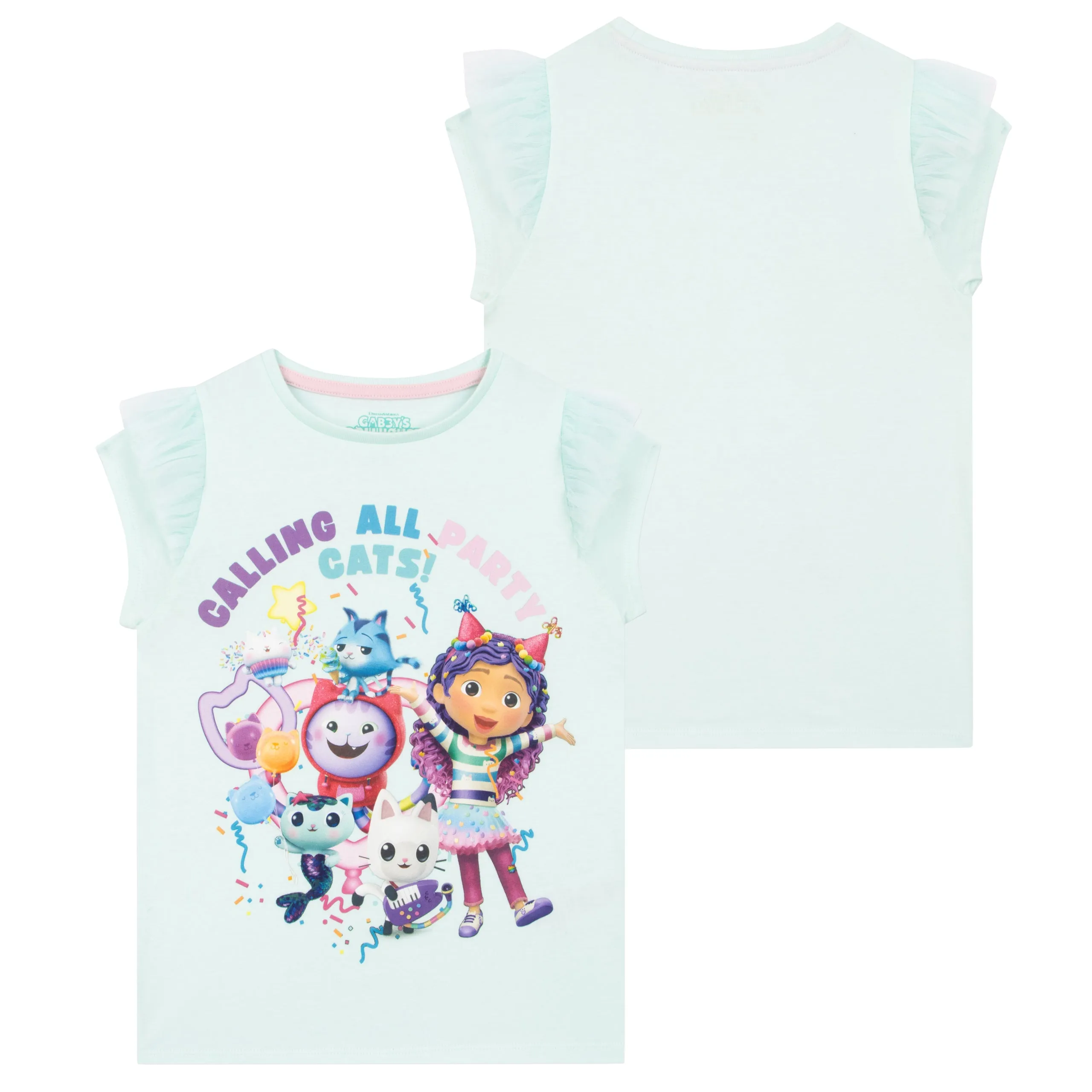 Gabbys Dollhouse T-Shirt - Frill Sleeves