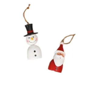 Gisela Graham Tin Santa/Snowman Decoration (Choice of 2)