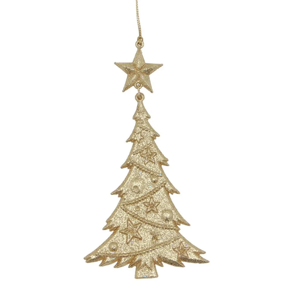 Gold Glitter Christmas Tree