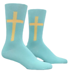 Golden Cross Sage Sock