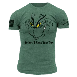 Grinch Grows T-Shirt - Heather Forest Green