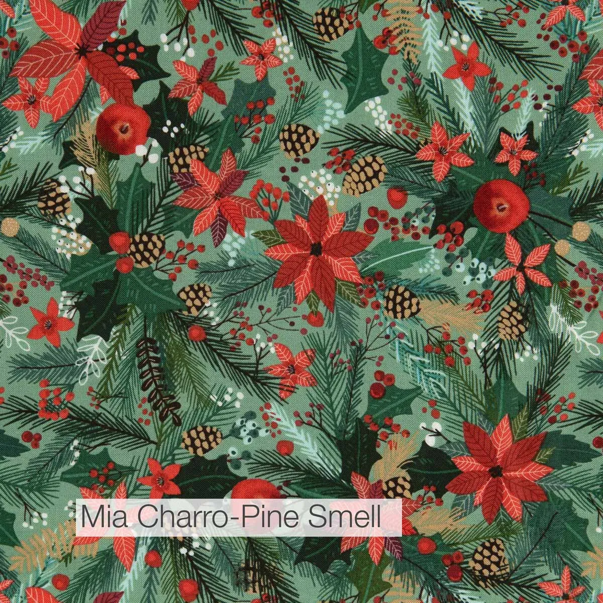 Holiday Fabrics and Ribbons Green Bundle