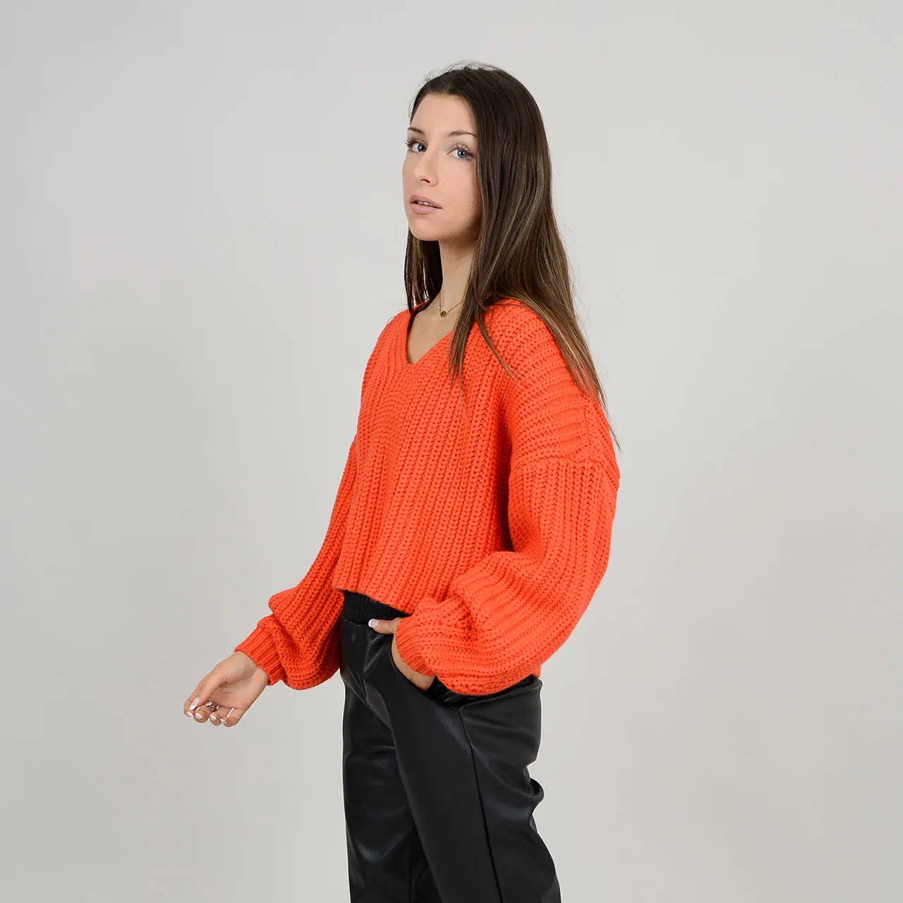 Intense Orange Pullover - FINAL SALE