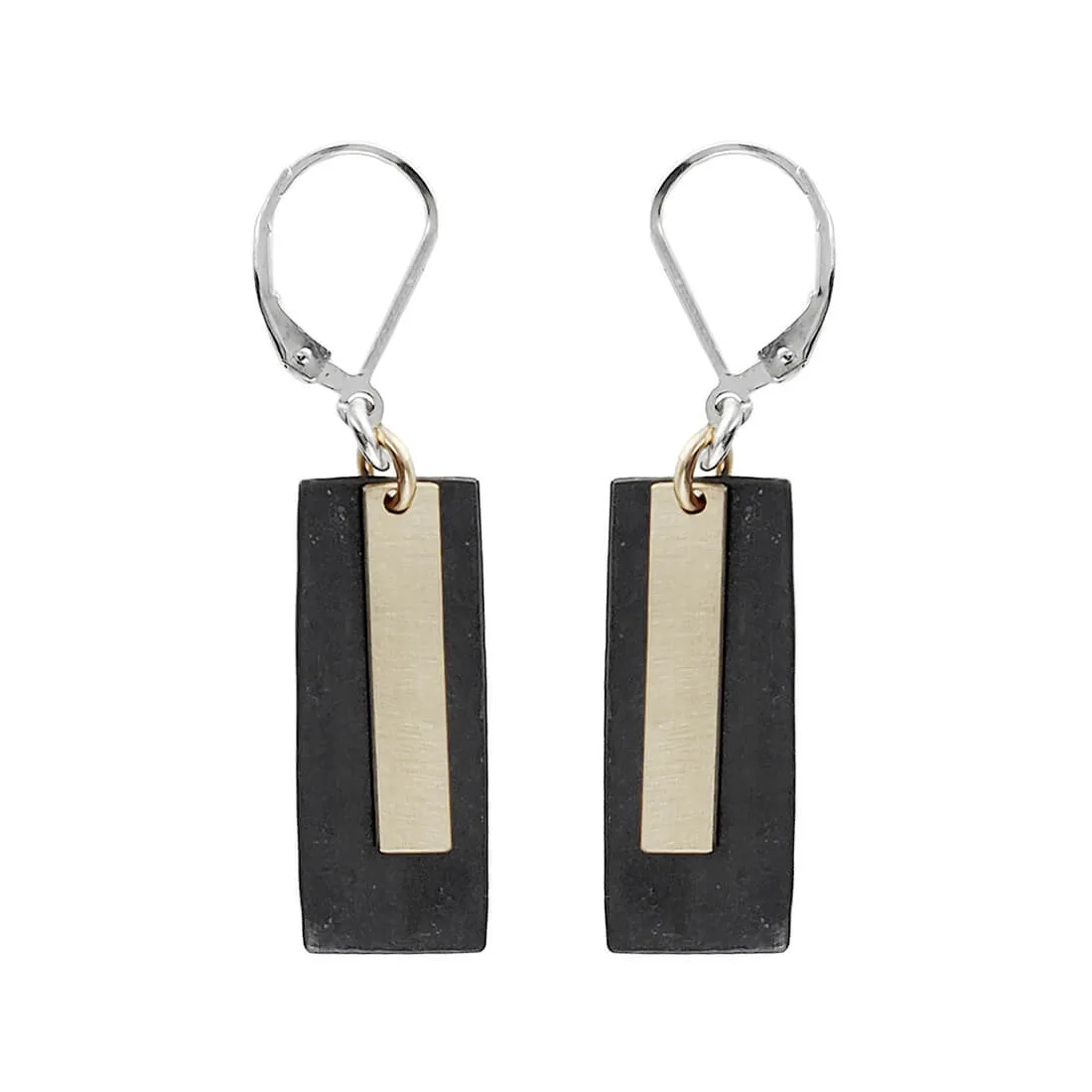 J & I Architectural Contrast Earrings