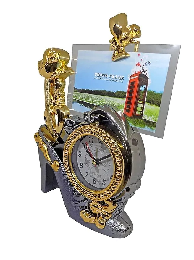 Kabello Home Decoration Item Clock with Photo Frame