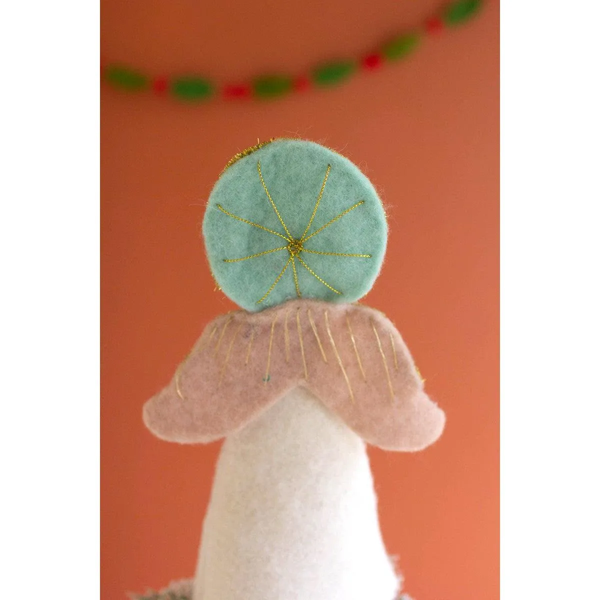 Kalalou felt angel christmas tree topper - CHB2349