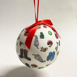 Kiwiana Icons Christmas Ball Ornament