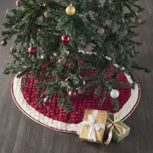 Kringle Chenille Christmas Tree Skirt