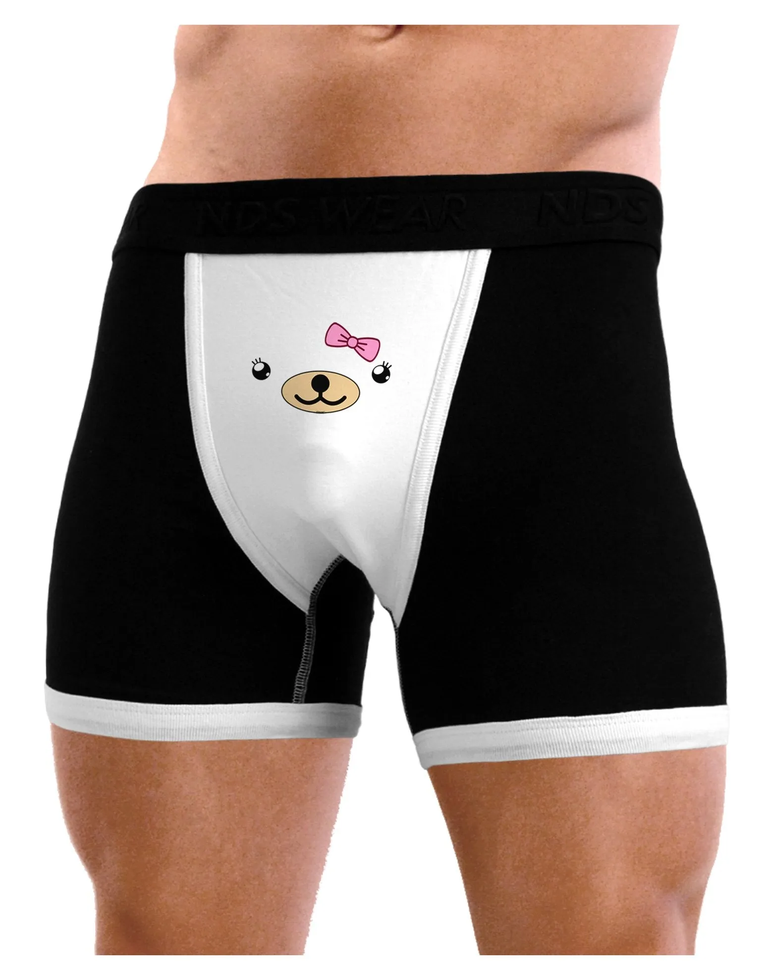 Kyu-T Face - Beartholomea Cute Girl Bear Mens Boxer Brief Underwear