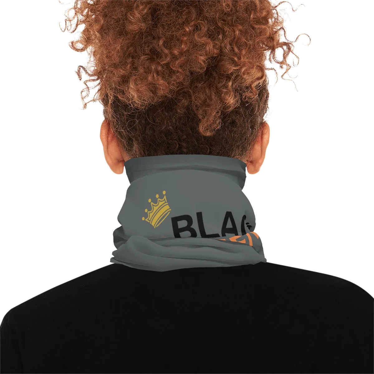 Lightweight Neck Gaiter - Black Queen (Grey)