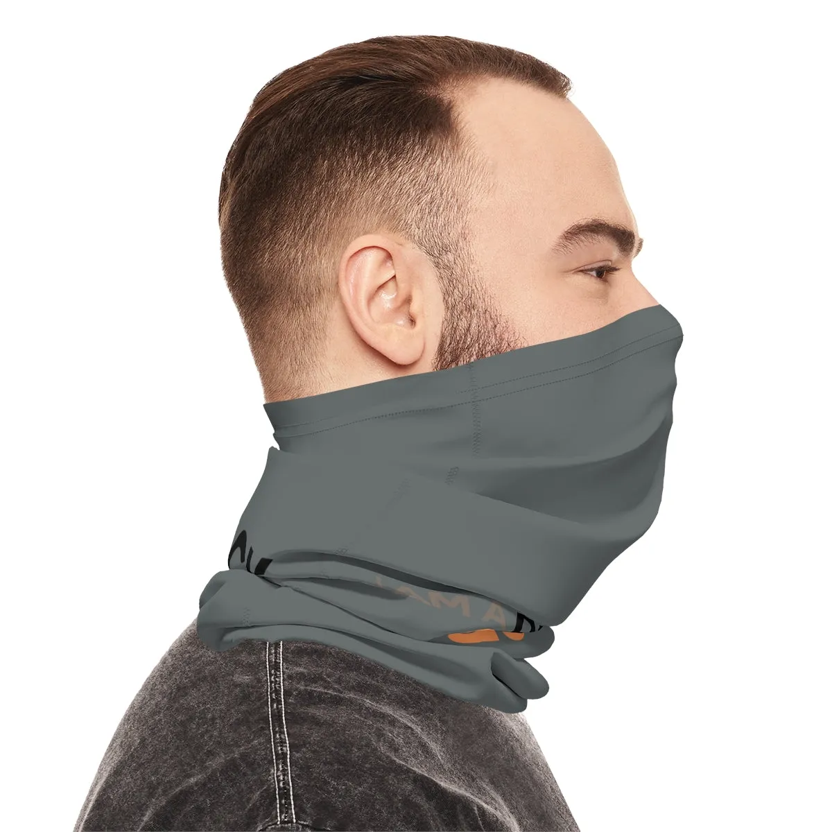 Lightweight Neck Gaiter - Black Queen (Grey)