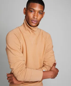 Lightweight Turtleneck Sweatshirt in Barley