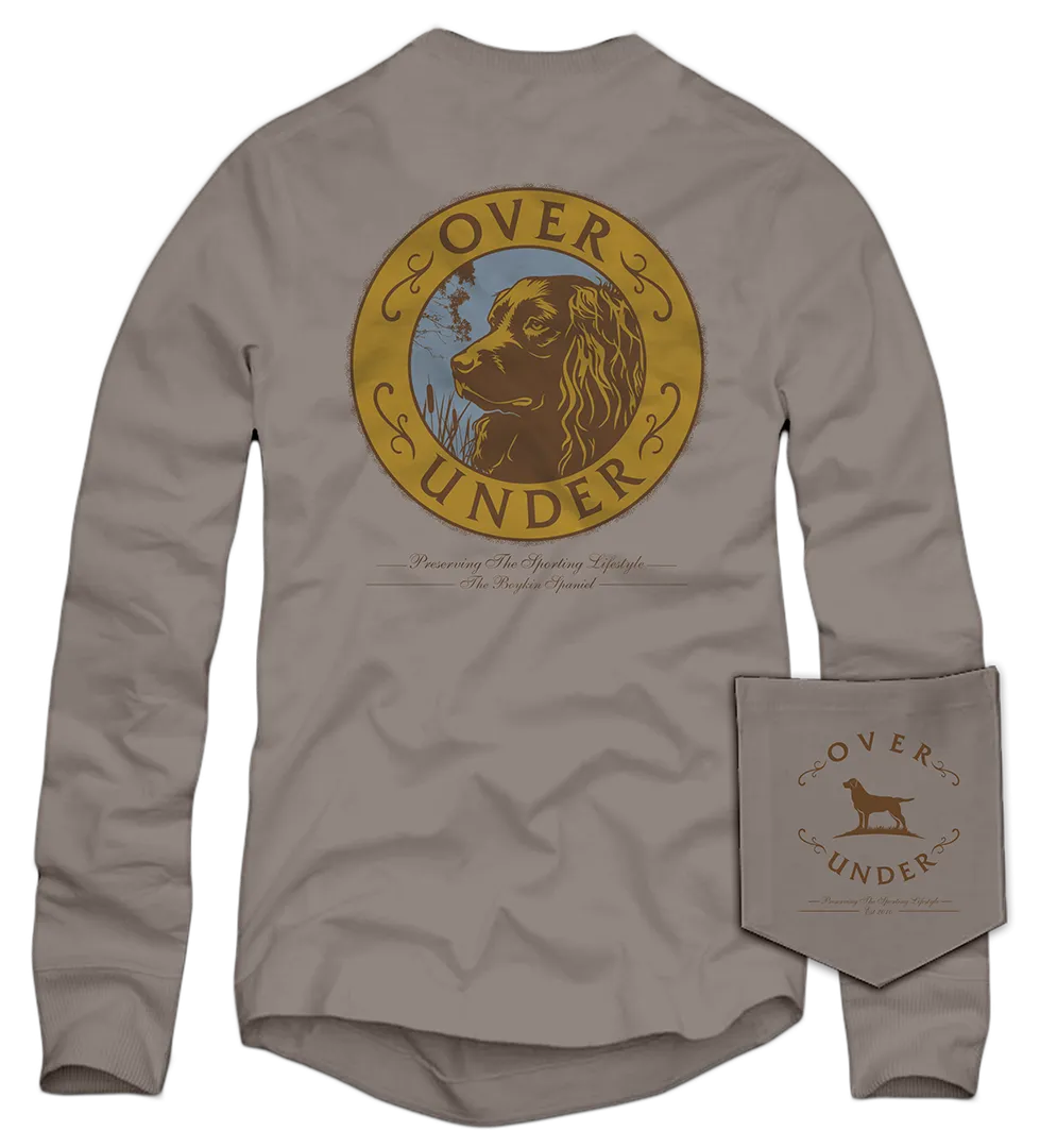 L/S Boykin Crest T-Shirt Driftwood