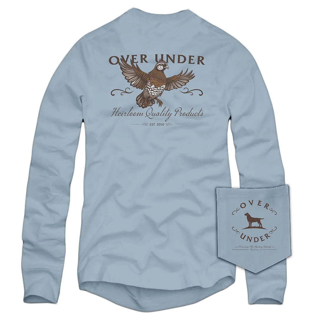 L/S Heirloom Quail T-Shirt Skyride