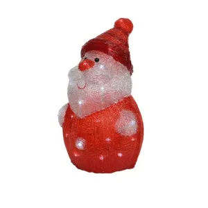 Lumineo 37cm LED Acrylic Santa Outdoor Decoration