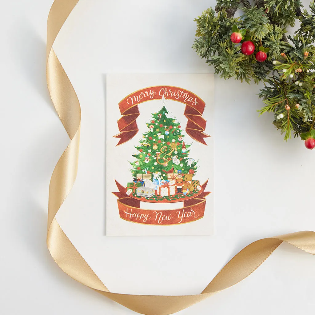 Merry Christmas Banner Postcard