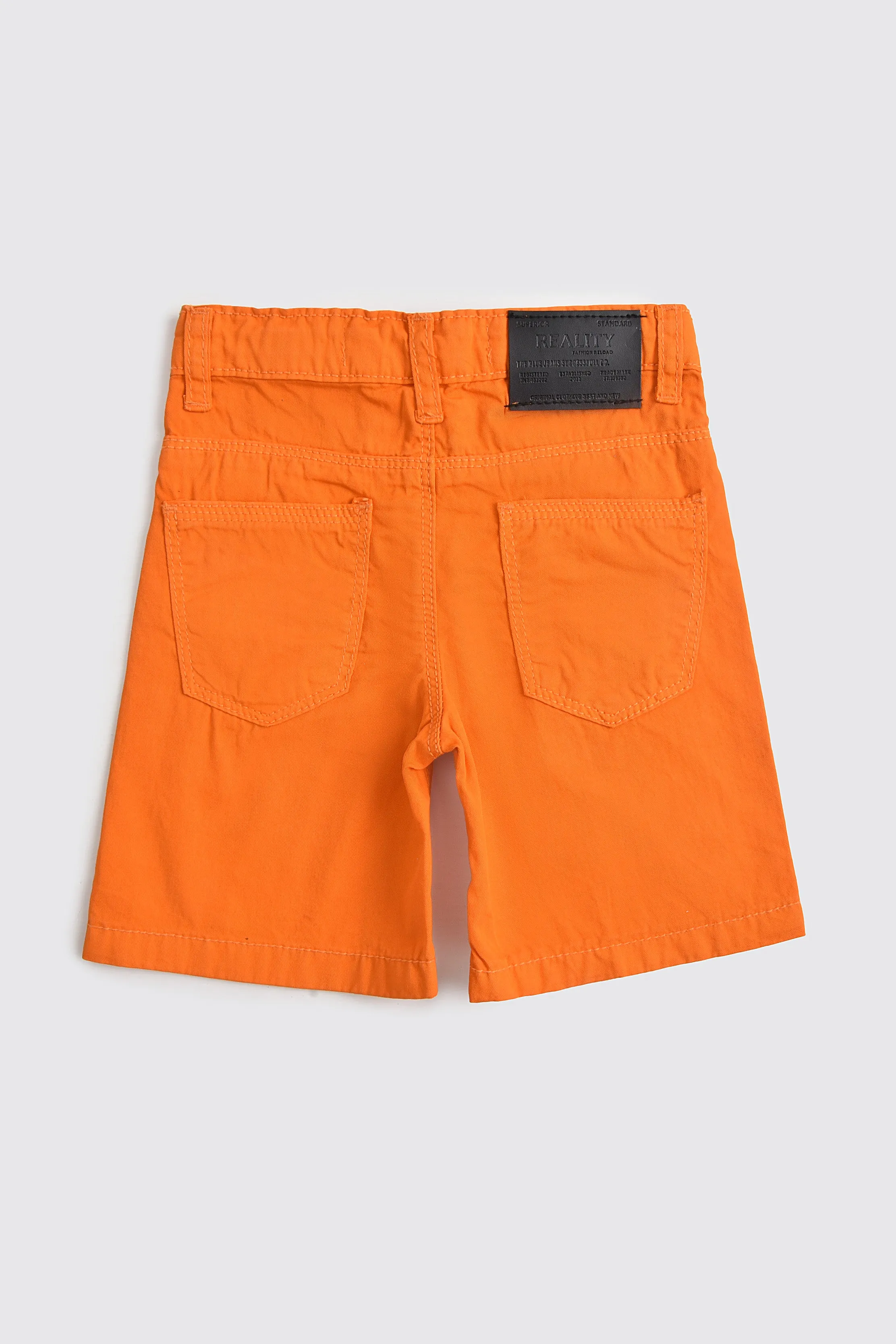 Orange Cotton Shorts (3-24M)