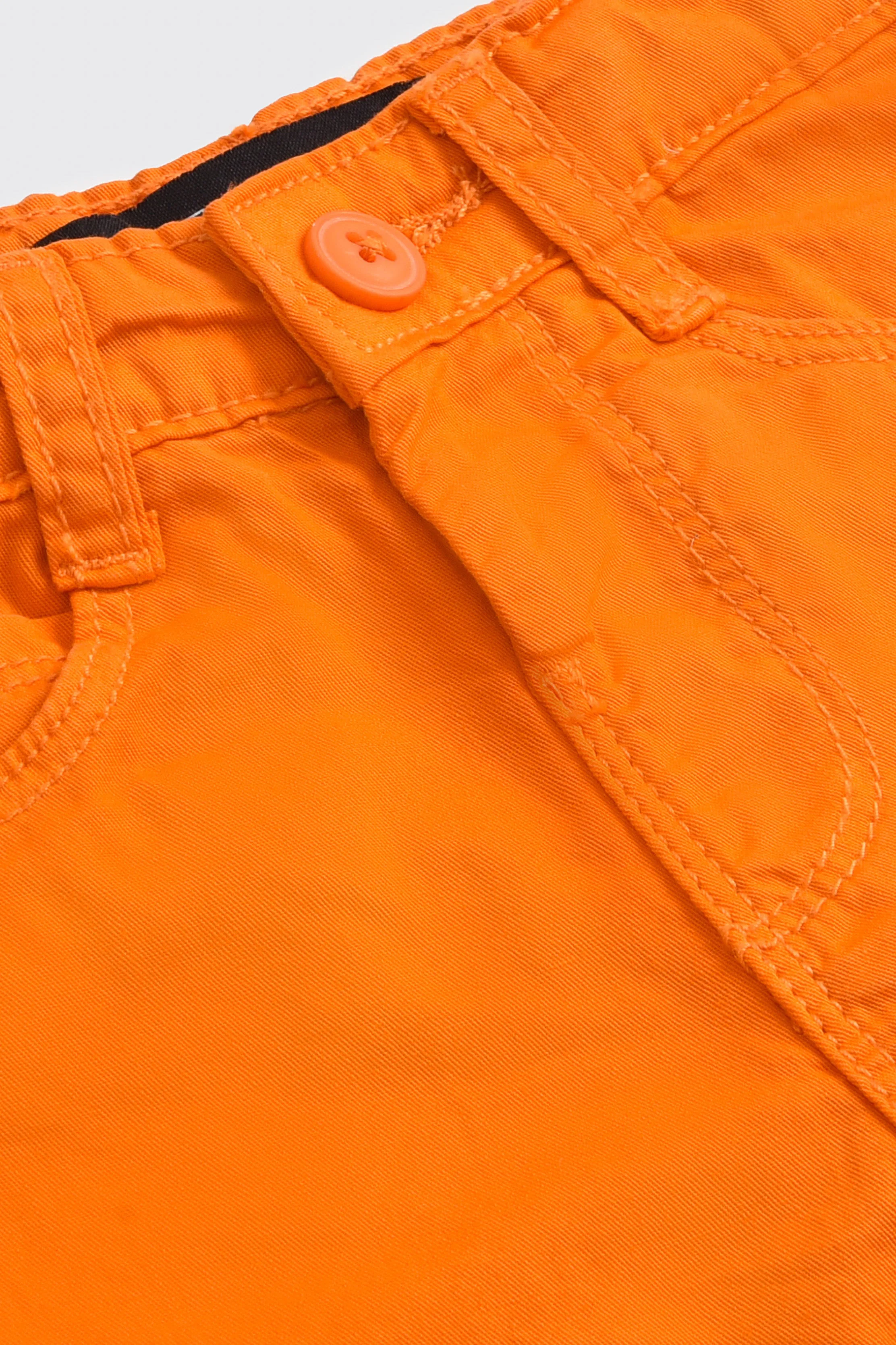 Orange Cotton Shorts (3-24M)