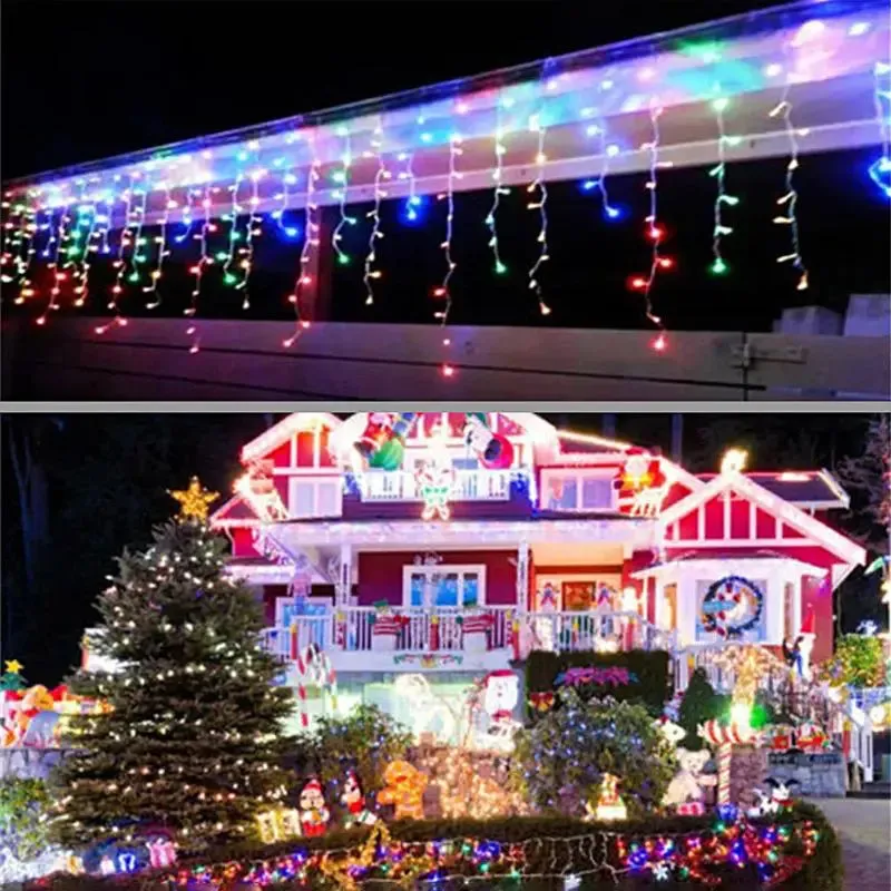 Outdoor Waterfall Christmas Lights